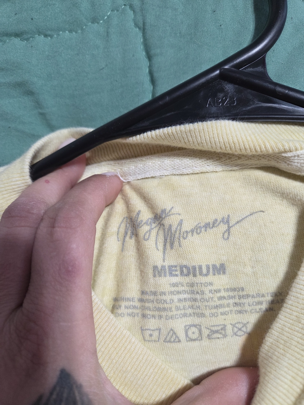 Megan Moroney Graphic Tee - Yellow with Pink Logo - Picture 3 of 3